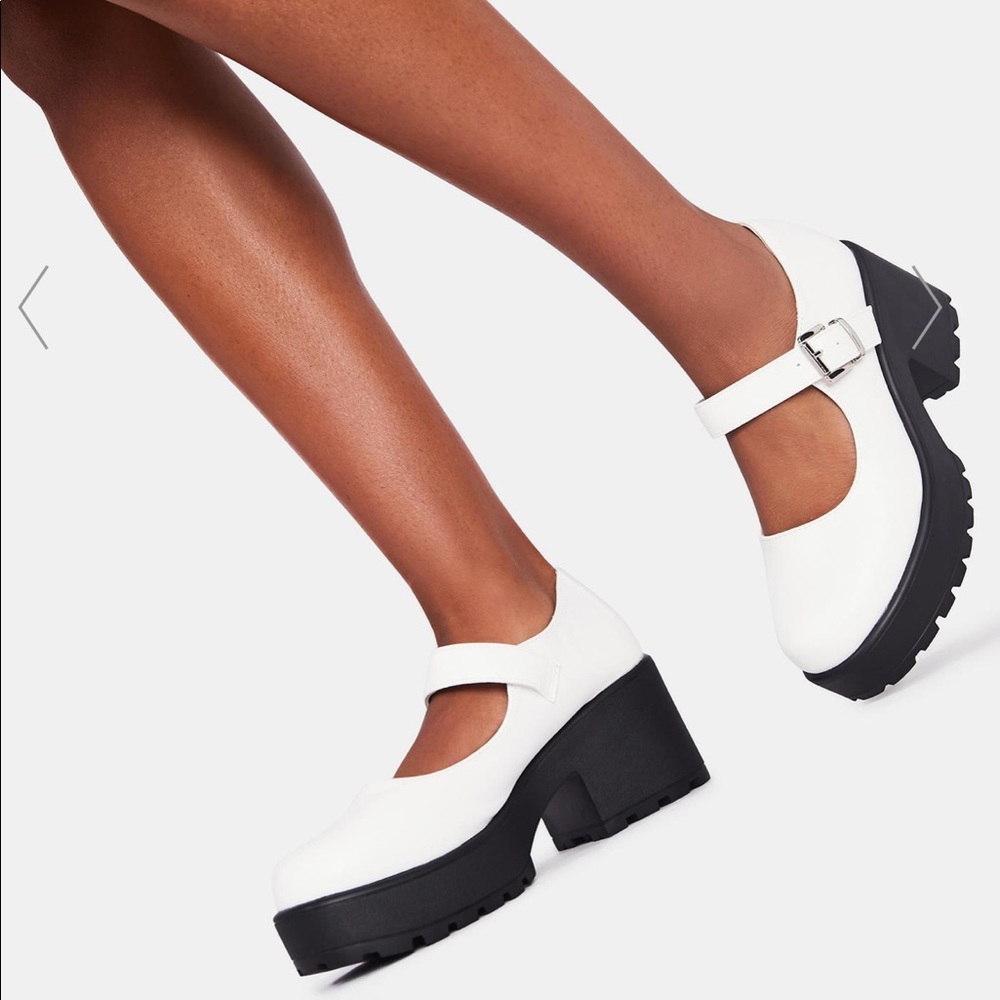 DollsKill White Tira Mary Janes NWOT